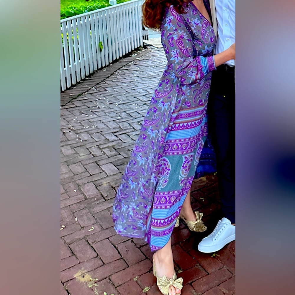 Purple wrap dress size small